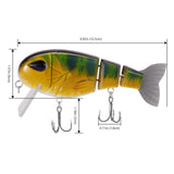 Topwater Floating Bass Fishing Lures Swimbait 4.9” 1-3/4 oz