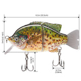 SAVAWADE Wake Baits Bluegill Swimbait 4.1in 1-1/8 oz