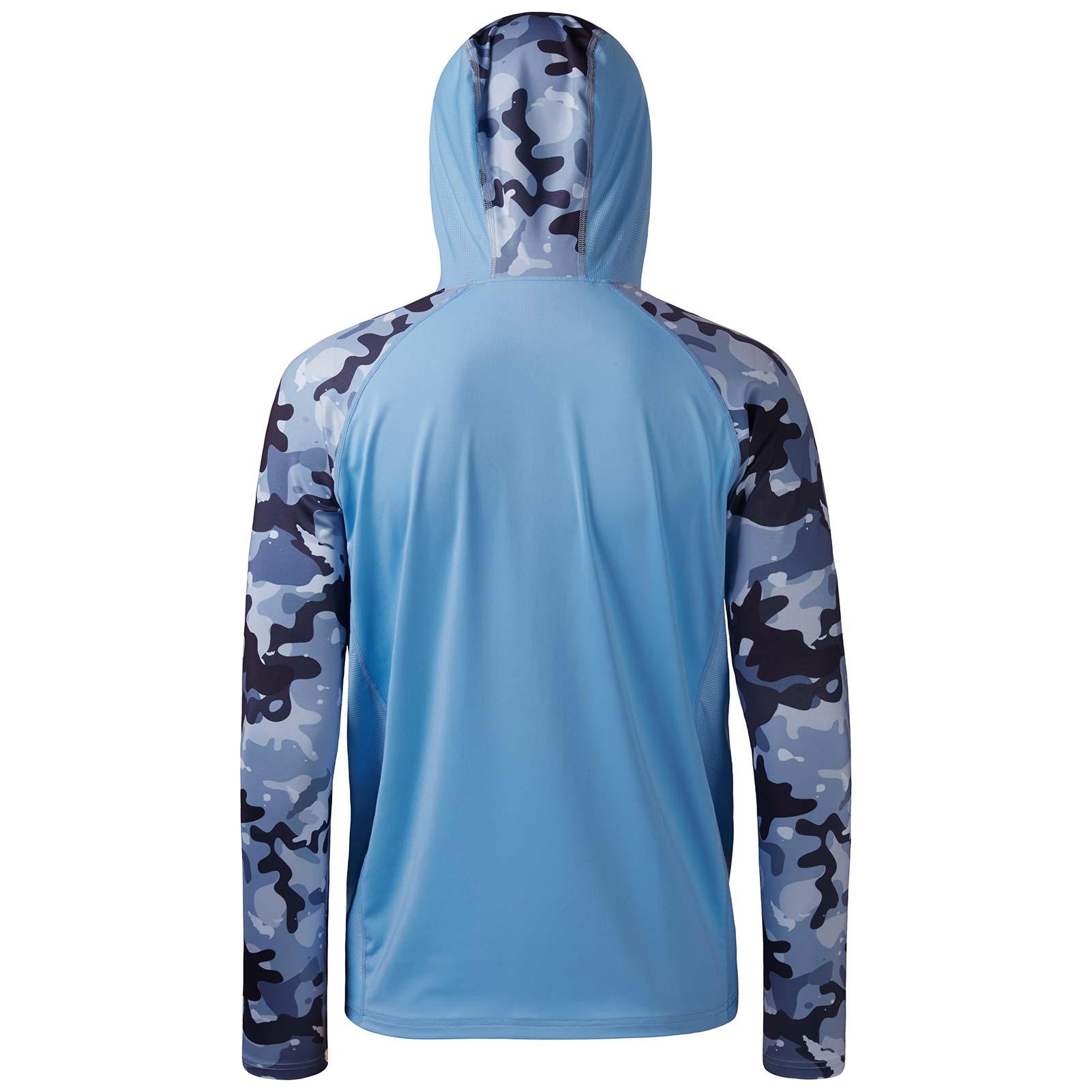 Long Sleeve Fishing Shirt with Hood | Bassdash Fishing White / Light Grey Camo / 4X-Large