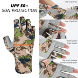 Men's Altimate UPF 50+ Sun Protection Fingerless Fishing Gloves