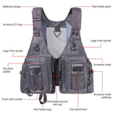 Bassdash Multi Pocket Fishing Vest FV12