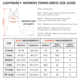 Women's UPF 50+ Tennis Dress with shorts LB06W