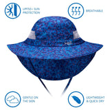 Youth UPF 50+ Sun Hat with Wide Brim Neck Flap Mesh Vent