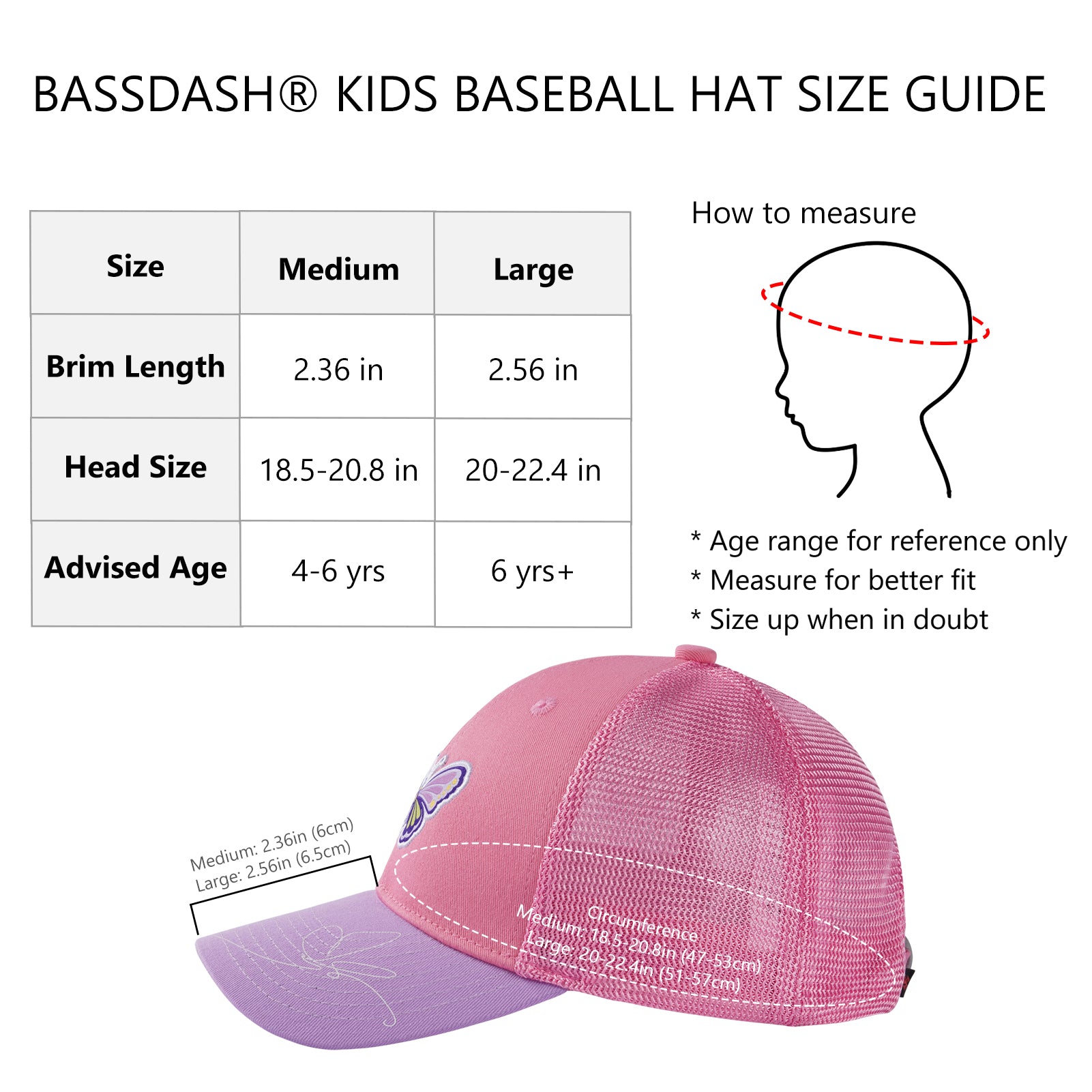 Youth&Kids Baseball Sun Hat FH08Y