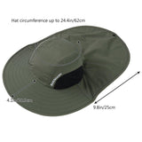 Unisex UPF 50+ Water Resistant Sun Hat with Neck Flap FH06