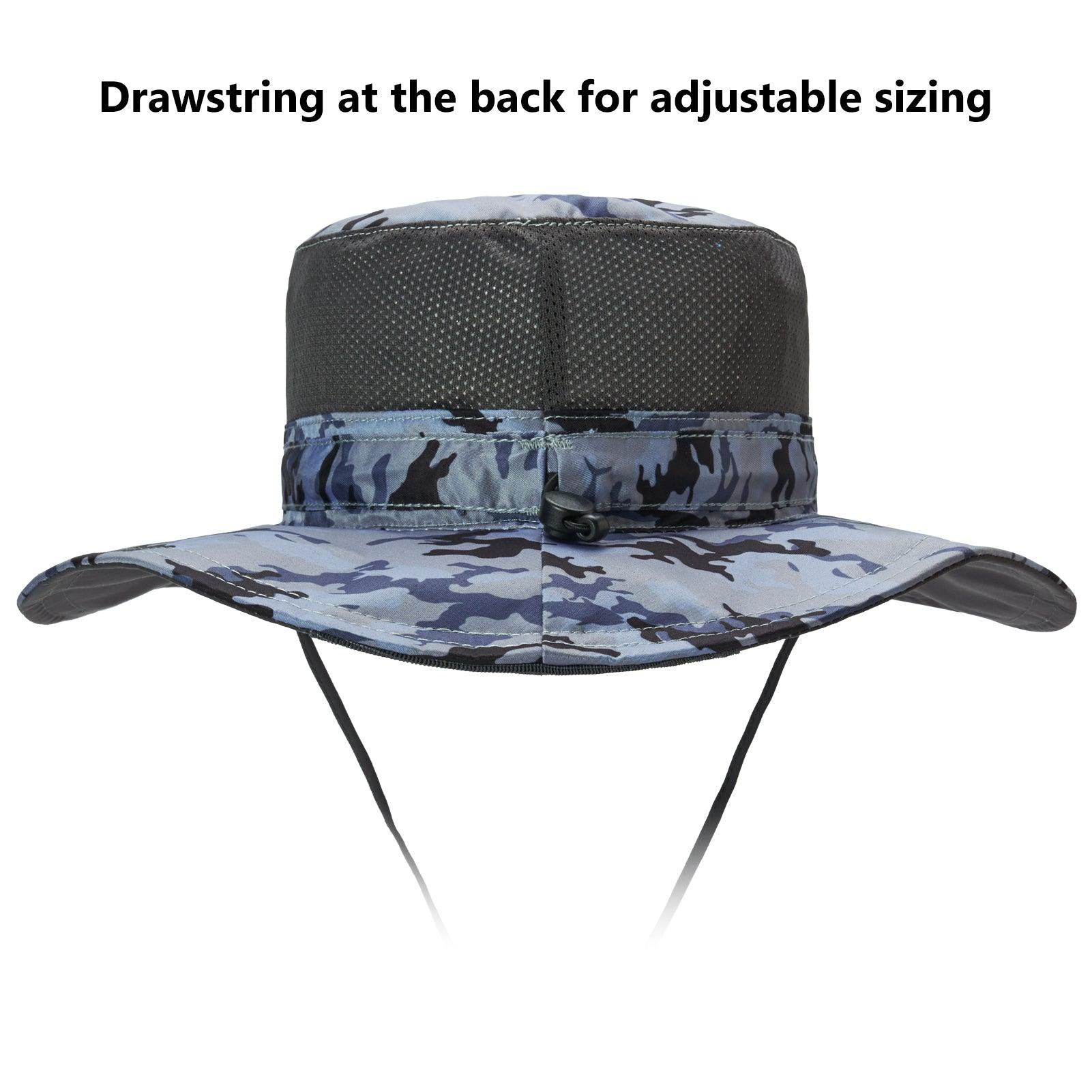 Wide Brimmed Hat UV Protection Sun Hat | Bassdash Fishing Army Green Camo / Regular