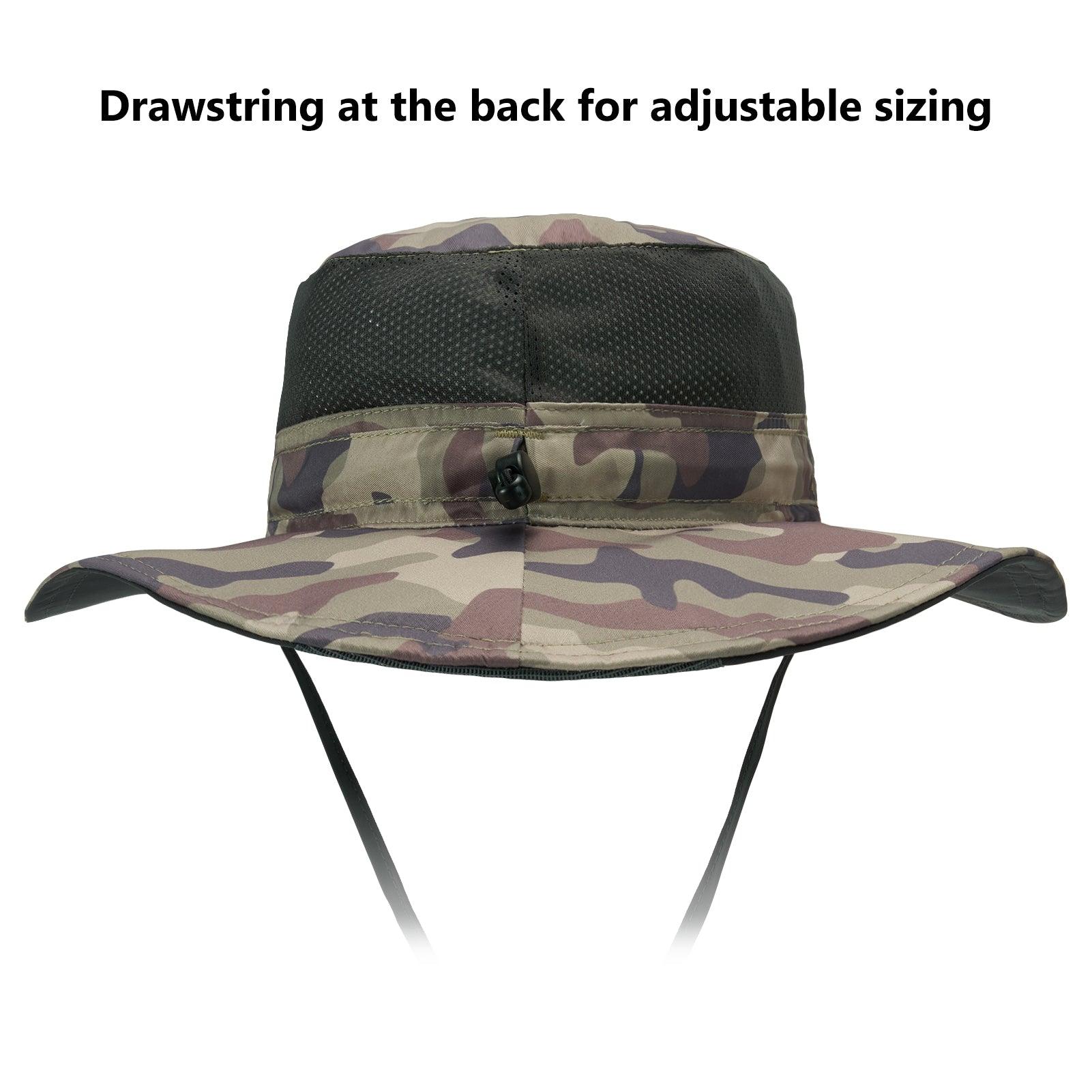 Wide Brimmed Hat UV Protection Sun Hat | Bassdash Fishing Black / Regular