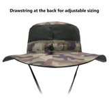 Unisex UPF 50+ Wide Brim Bucket Hat with Detachable Neck Flap FH02