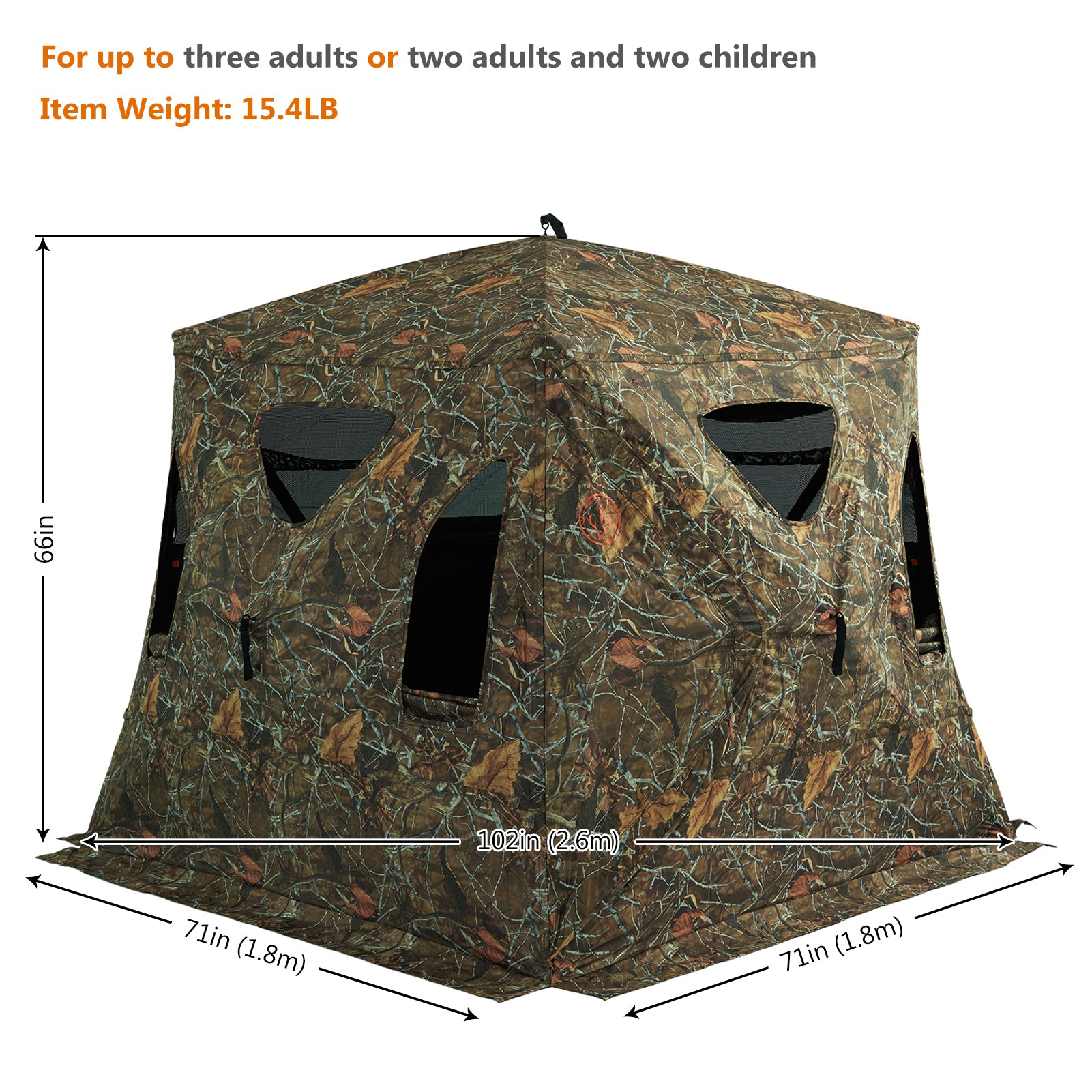 3 Person Silent Hunting Ground Blind P3-150