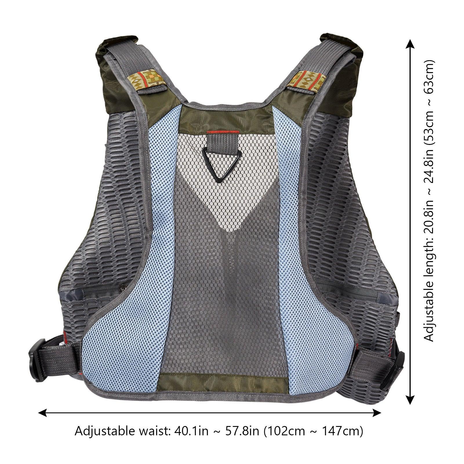 Mens Fly Fishing Vest | Bassdash Fishing Grey / One Size