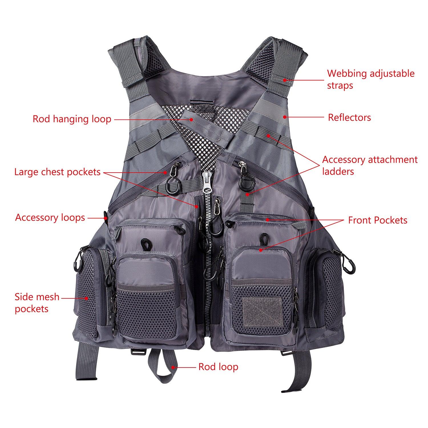 Bassdash F22 Adjustable Fishing Vest | Pescador Fishing Supply Vivid Blue