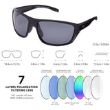 Unisex V03 Polarized Fishing Sunglasses UV400