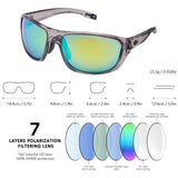 Unisex V03 Polarized Fishing Sunglasses UV400