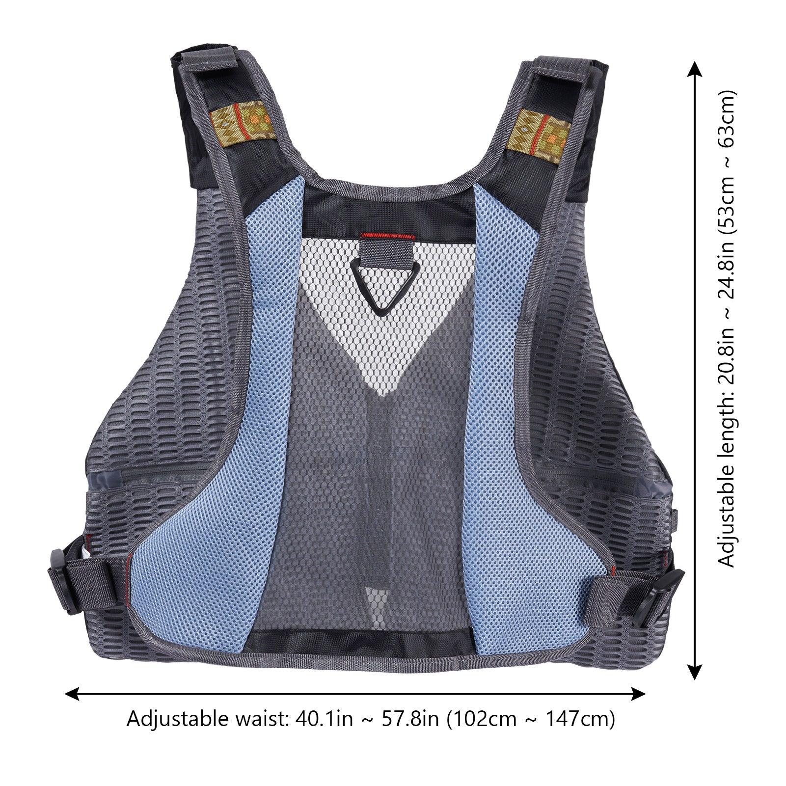 Mens Fly Fishing Vest | Bassdash Fishing Grey / One Size