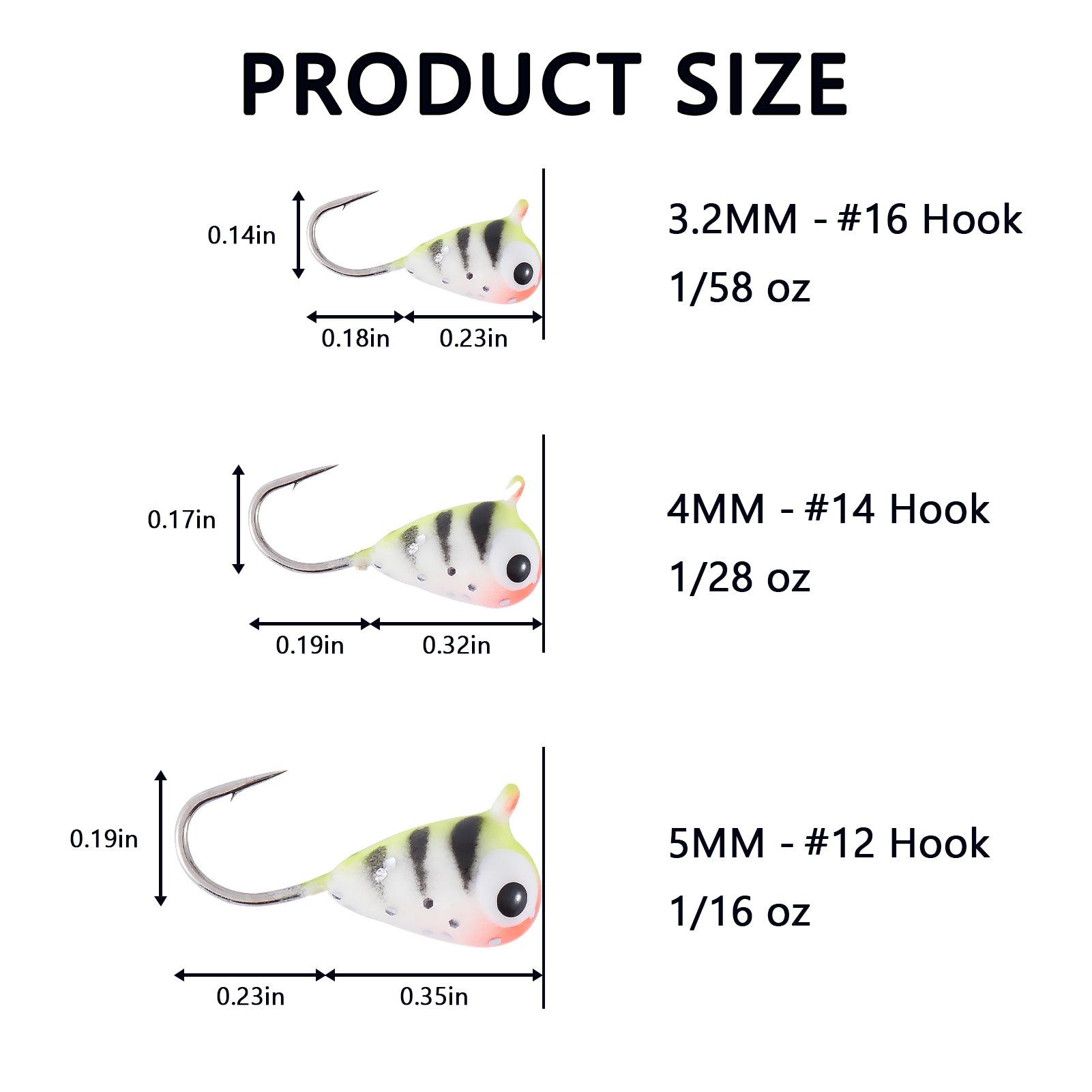 Tungsten Ice Fishing Lure Kit 6-Pack BI10 - Bassdash