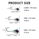 Tungsten Ice Fishing Lure Kit 6-Pack BI10