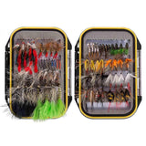 72 Pcs Fly Fishing Assorted Flies Kit with Waterproof Fly Box