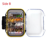 72 Pcs Fly Fishing Assorted Flies Kit with Waterproof Fly Box