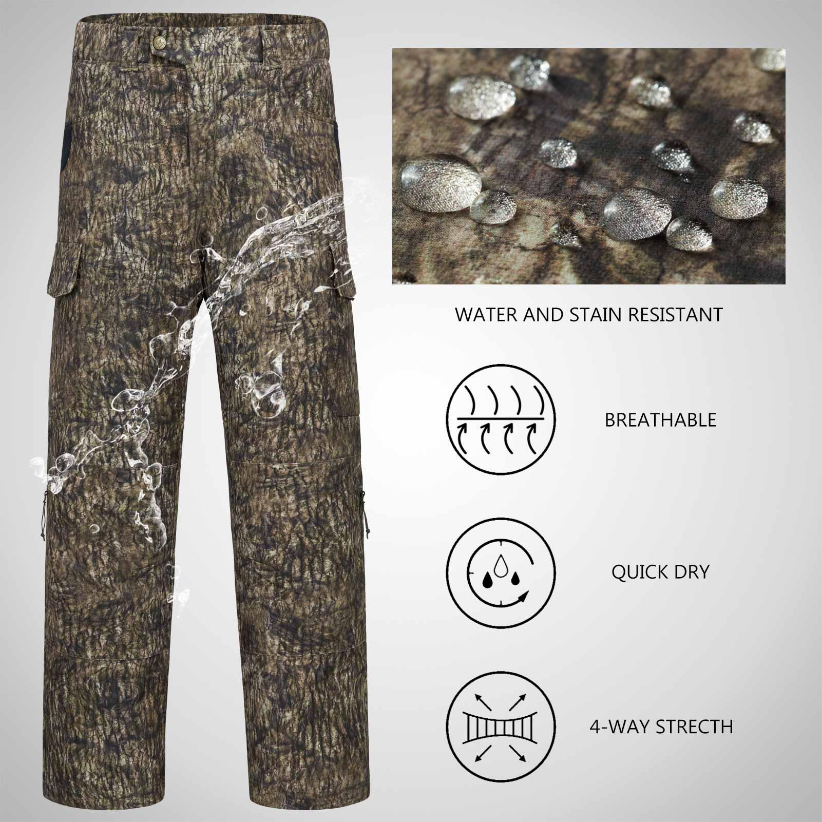 Bassdash Fishing Gear Camo Hunting Pants Autumn Forest / 36W x 30L