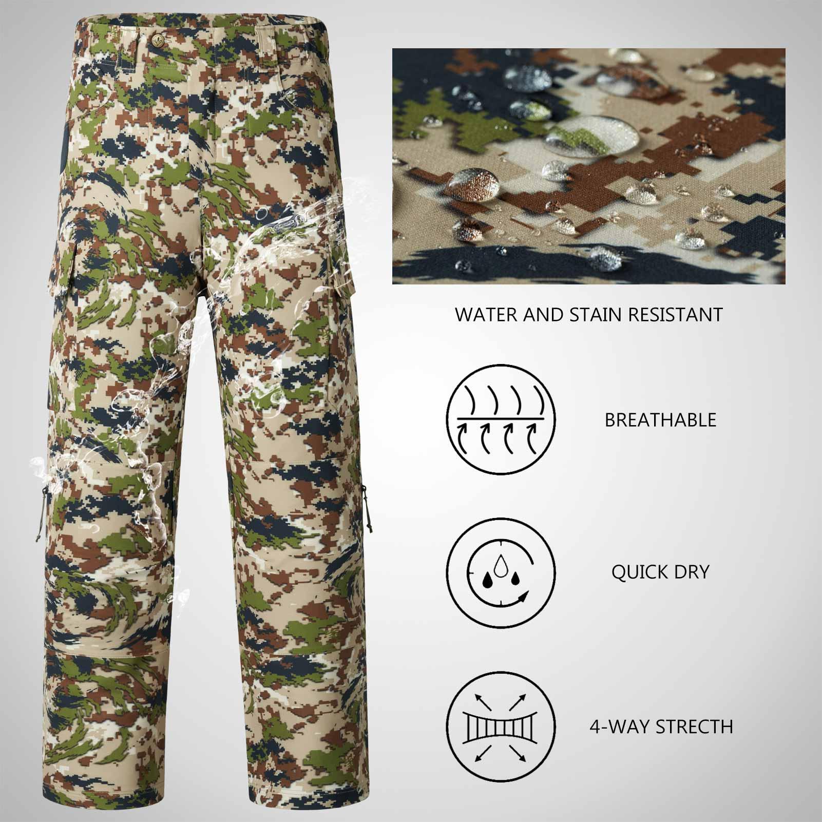 Bassdash Fishing Gear Camo Hunting Pants Autumn Forest / 36W x 30L