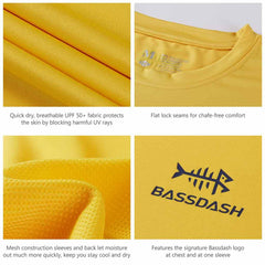 Men’s UPF 50+ Short Sleeve Fishing Shirt FS05M - Bassdash