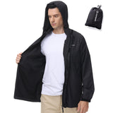 Lightbare Men's Water Resistant Ripstop Rain Coat LB02M