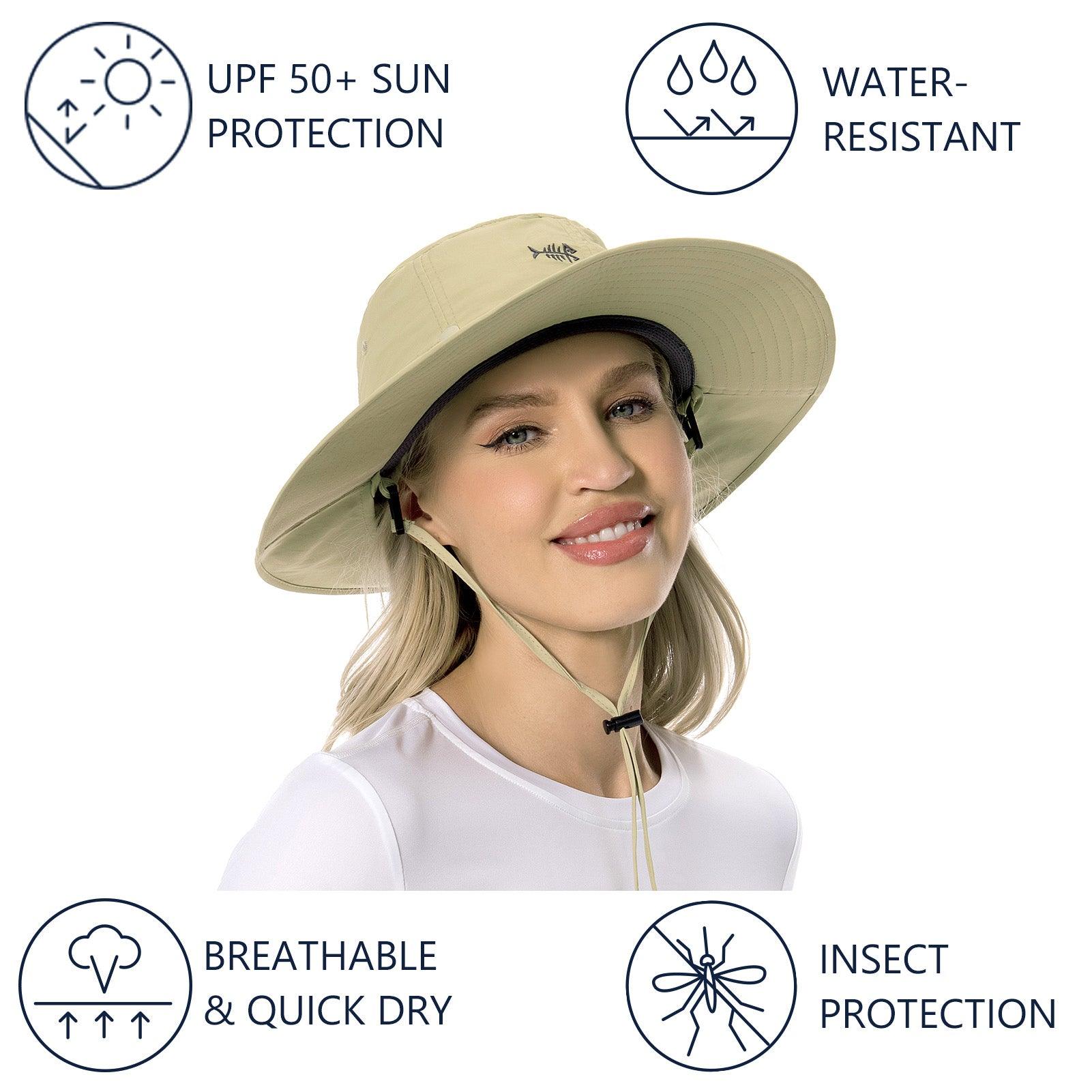 UPF 50+ Mosquito Sun Hat with Neck Flap