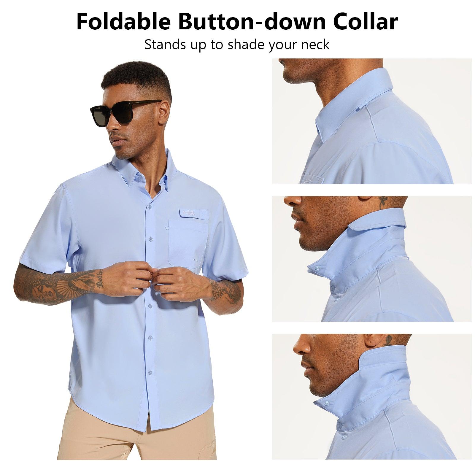 Mens Sun Protective Button Down Shirt