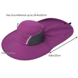 Unisex UPF 50+ Water Resistant Sun Hat with Neck Flap FH06