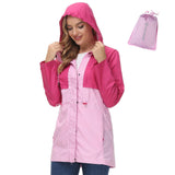 Lightbare Women's Water Resistant Ripstop Rain Coat LB02W