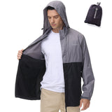 Lightbare Men's Water Resistant Ripstop Rain Coat LB02M