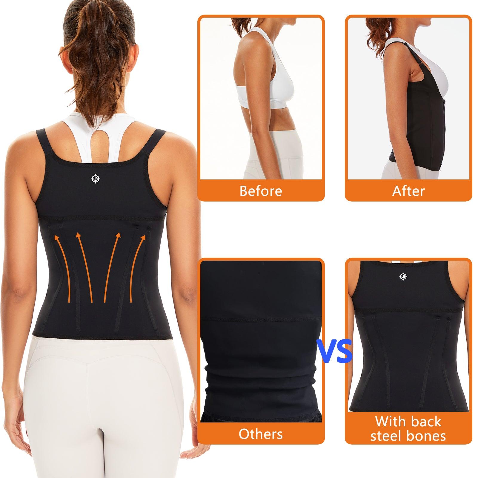 Women Shapewear High Compression Sleeveless With Bra Corset Waist