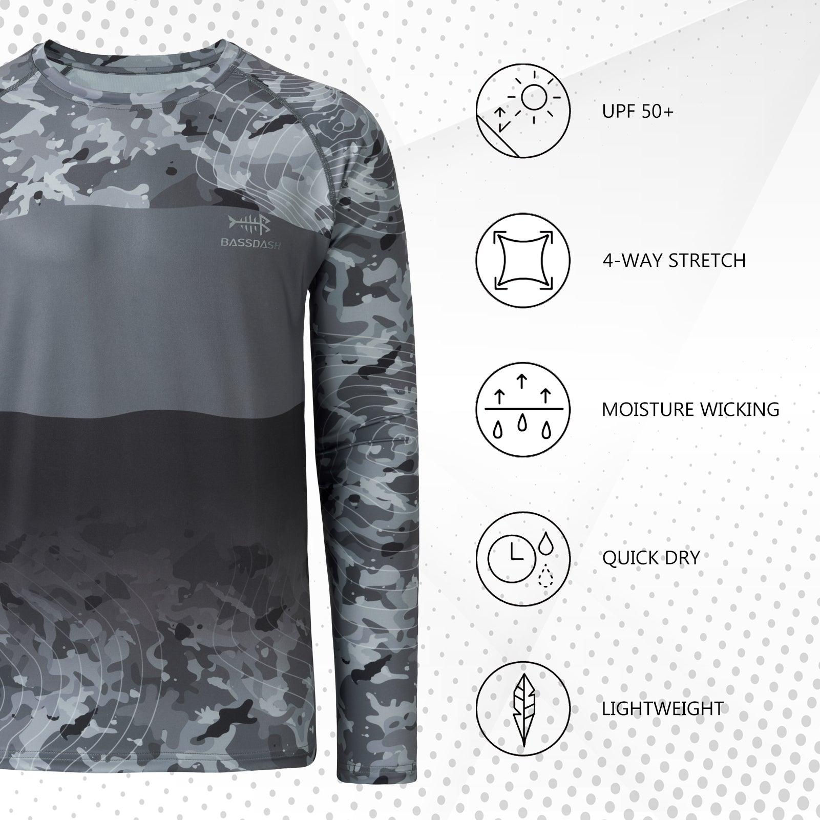 Bassdash Camo Sleeve Fishing Shirt 