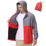 Lightbare Men's Water Resistant Ripstop Rain Coat LB02M