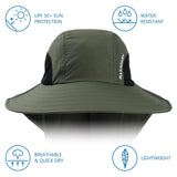 Unisex UPF 50+ Water Resistant Sun Hat with Neck Flap FH06