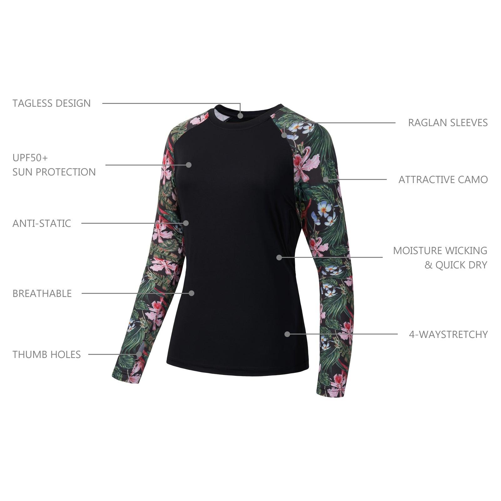 Women’s UPF 50+ Camo Long Sleeve Fishing Shirts - Bassdash