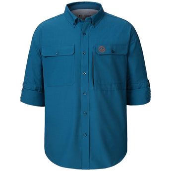 Men’s UPF 50+ Long Sleeve Button Down Hunting Shirt FS23M - Bassdash