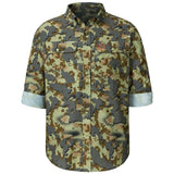 Men’s UPF 50+ Long Sleeve Button Down Hunting Shirt FS23M - Bassdash