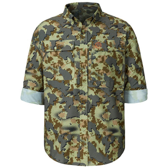 Men’s UPF 50+ Long Sleeve Button Down Hunting Shirt FS23M - Bassdash