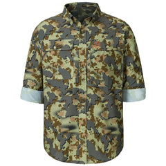 Men’s UPF 50+ Long Sleeve Button Down Hunting Shirt FS23M - Bassdash