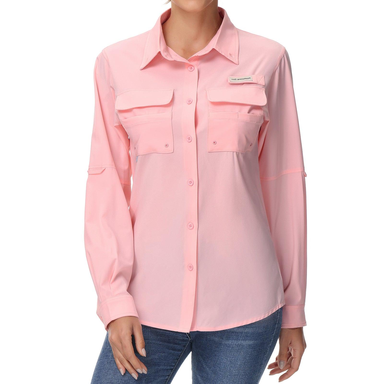 Women's UPF 50+ Long Sleeve Button Down Shirt FS21W - Bassdash