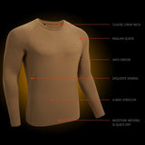 Men's Lightweight Thermal Base Layer Shirt FS19M