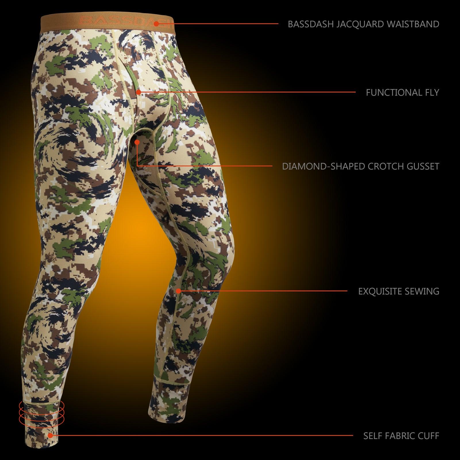 Men's Lightweight Thermal Base Layer Bottom FS19M - Bassdash