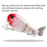 Topwater Floating Bass Fishing Lures Swimbait 4.9” 1-3/4 oz