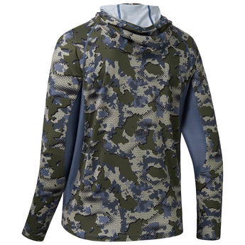 Men's UPF 50+ Long Sleeve Hunting Hoodie with Mask FS06M - Bassdash