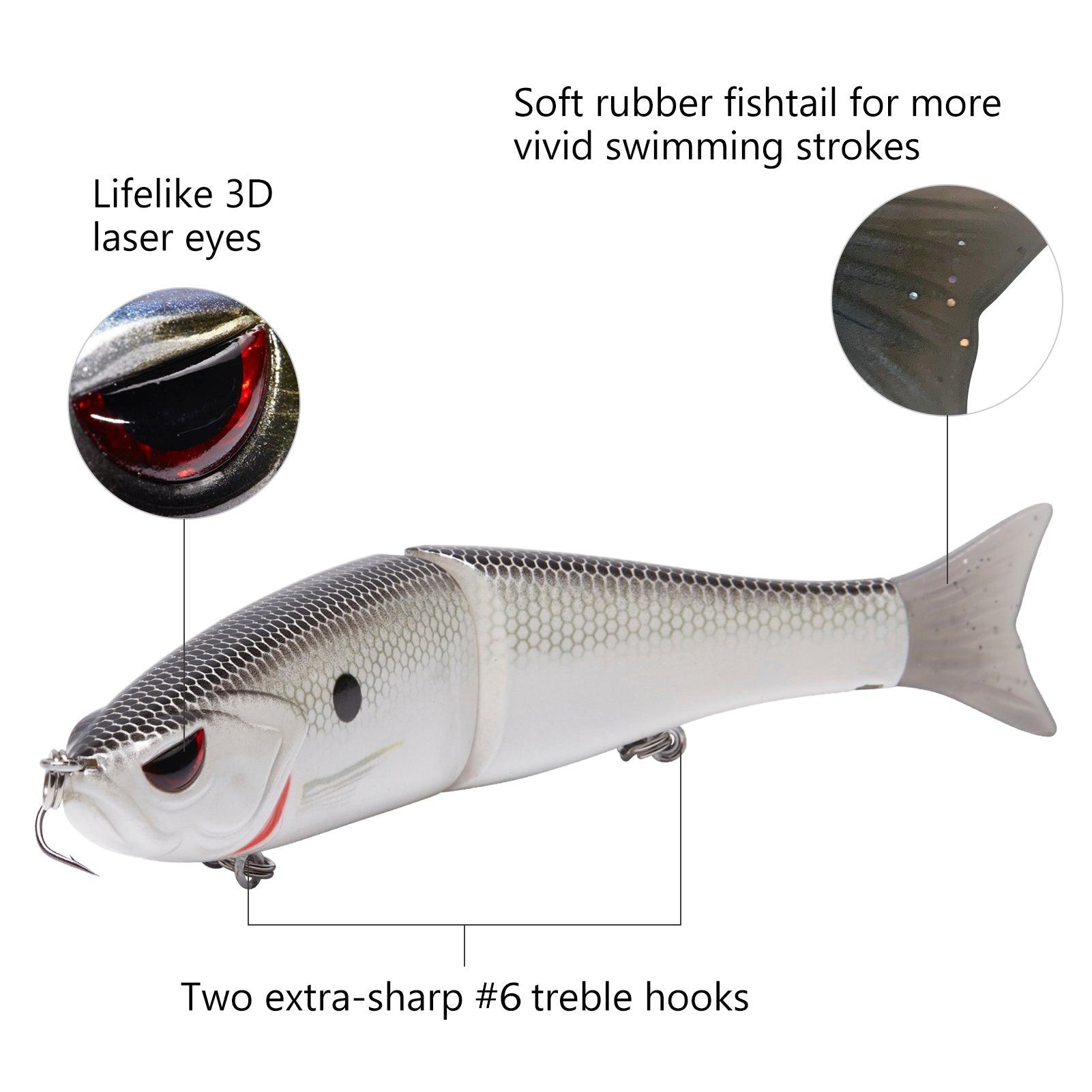 SwimShad Glide Baits Single-Jointed Hard Fishing Lure - Bassdash