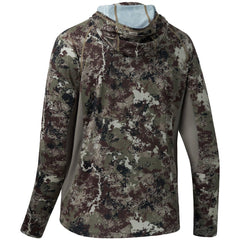 Men's UPF 50+ Long Sleeve Hunting Hoodie with Mask FS06M - Bassdash
