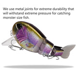 Topwater Floating Bass Fishing Lures Swimbait 4.9” 1-3/4 oz