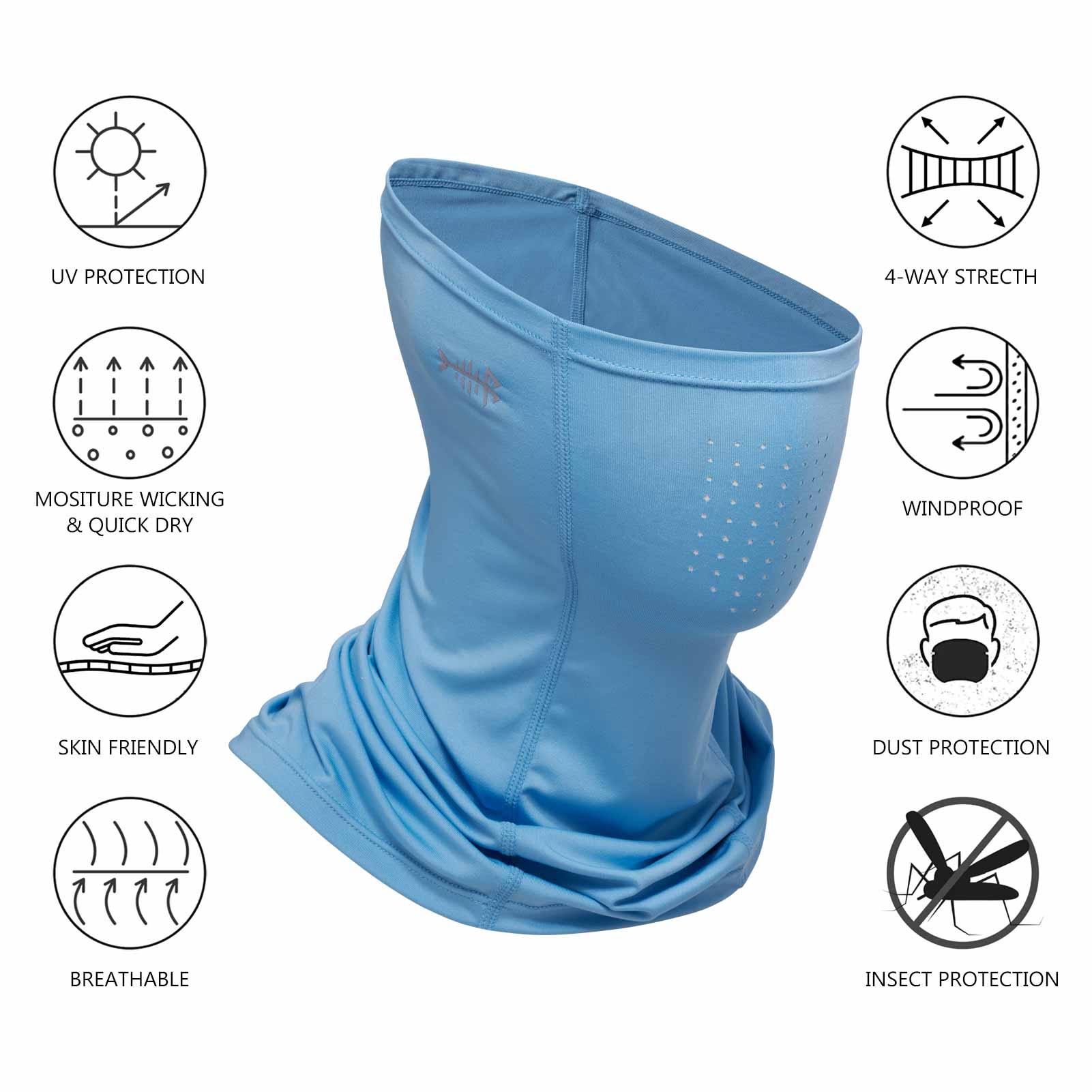 UPF 50+ Neck Gaiter with Breathable Holes, Carolina