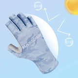 Men's Altimate UPF 50+ Sun Protection Fingerless Fishing Gloves